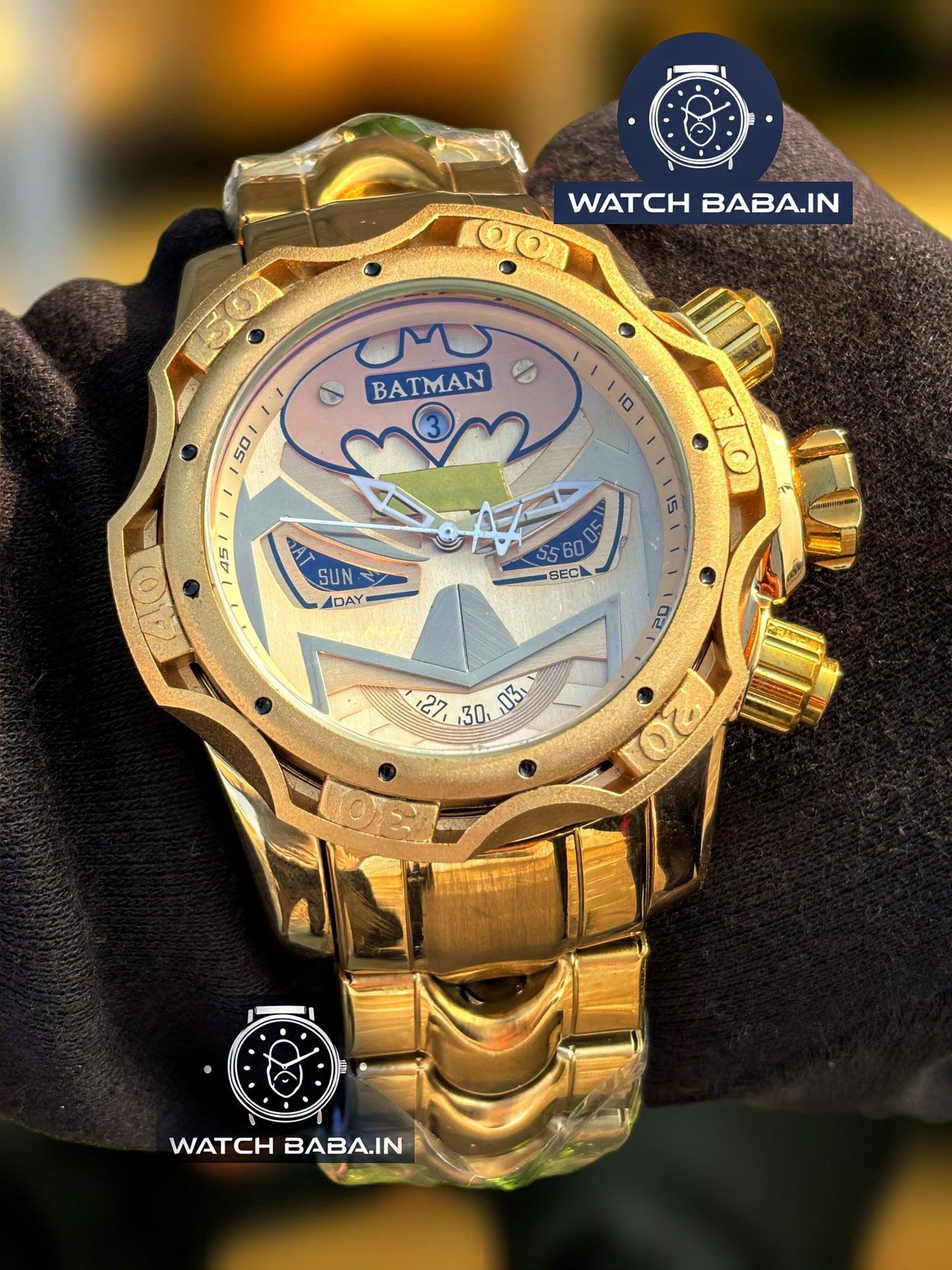 Watch Baba Batman Gold Watch