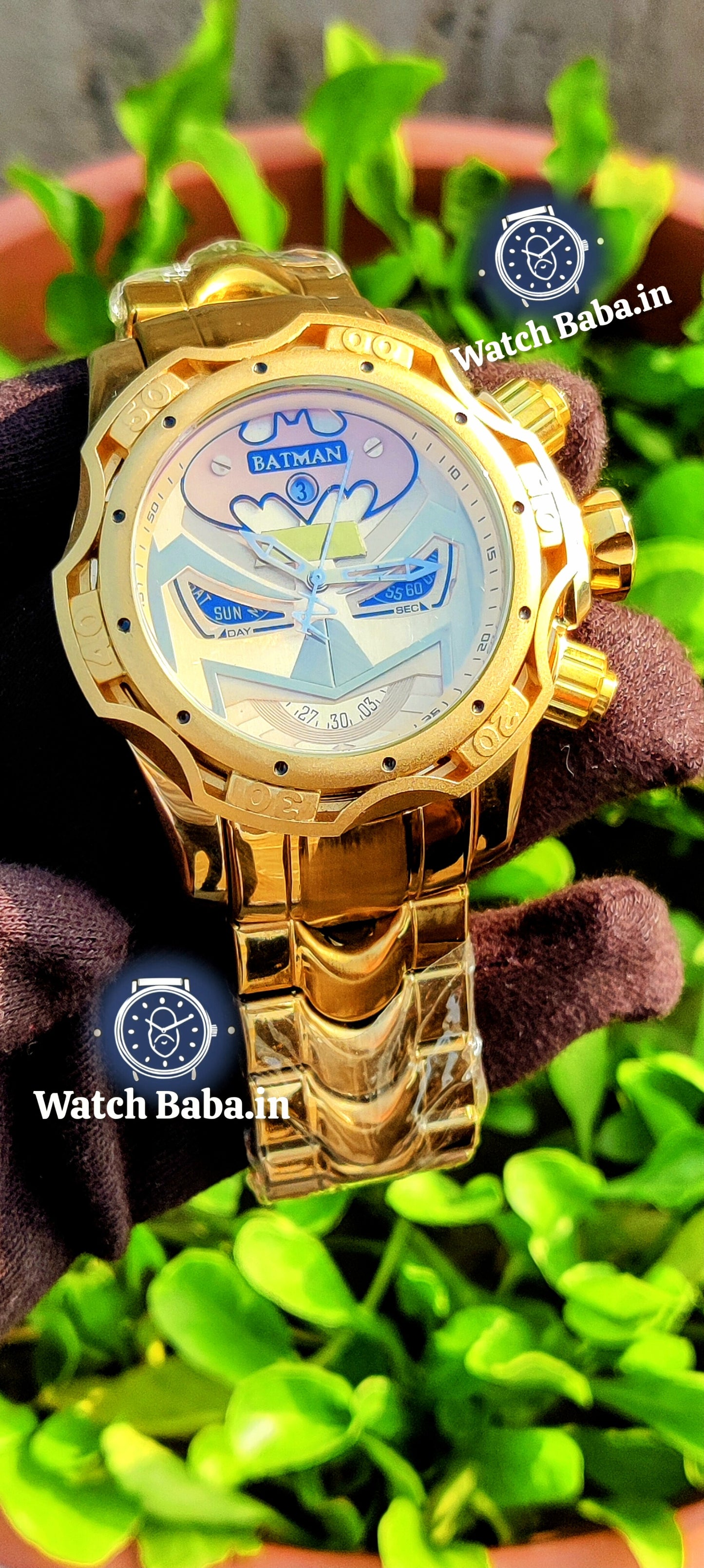 Watch Baba Batman Gold Watch