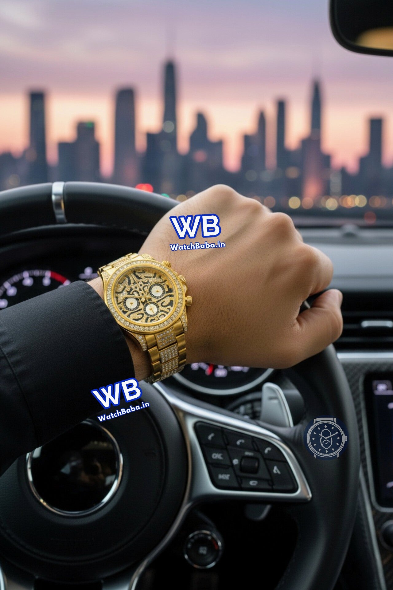 Watch Baba Tiger Eye Diamond Watch