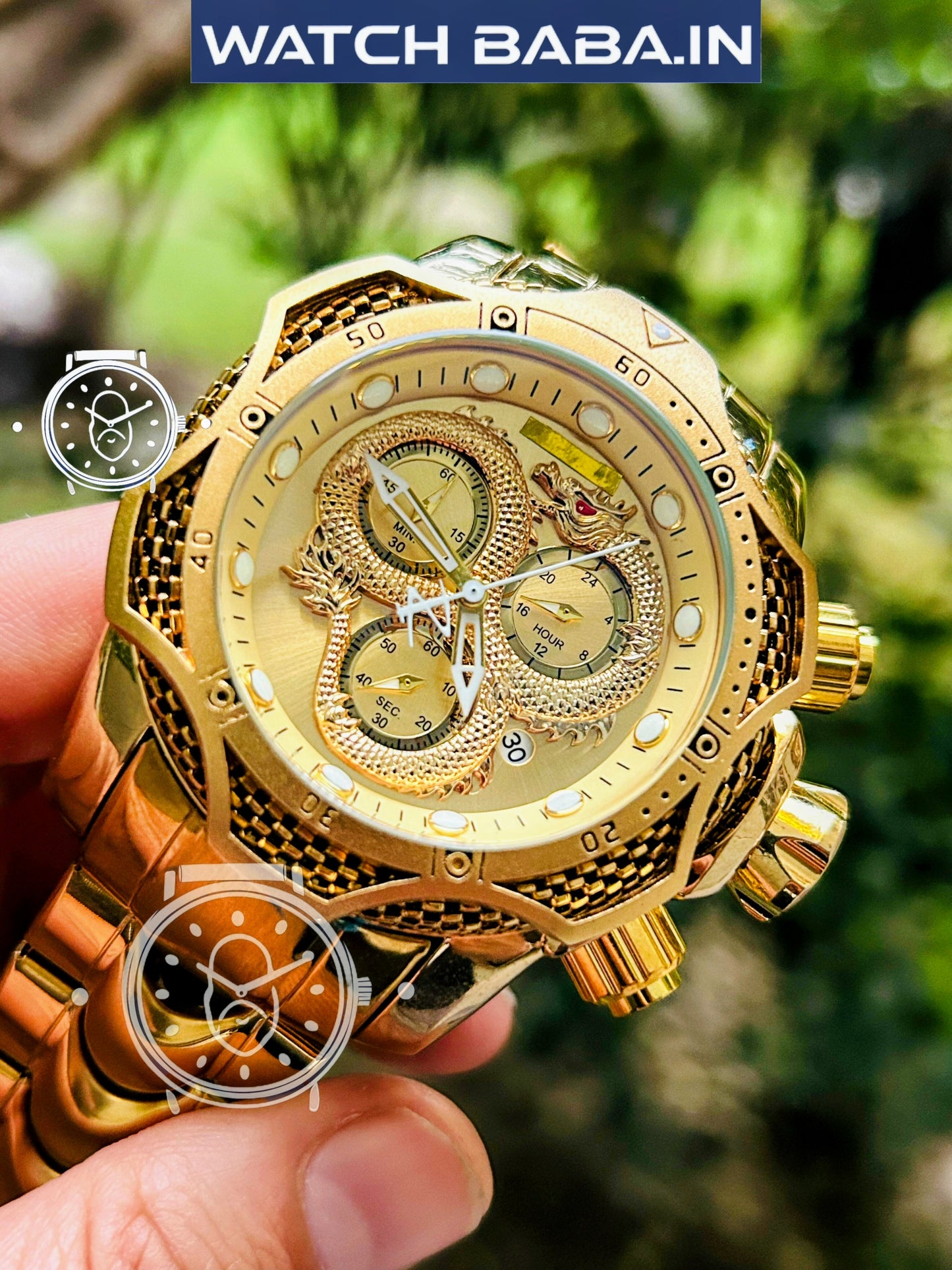 Golden Dragon Watch Dubai Imported