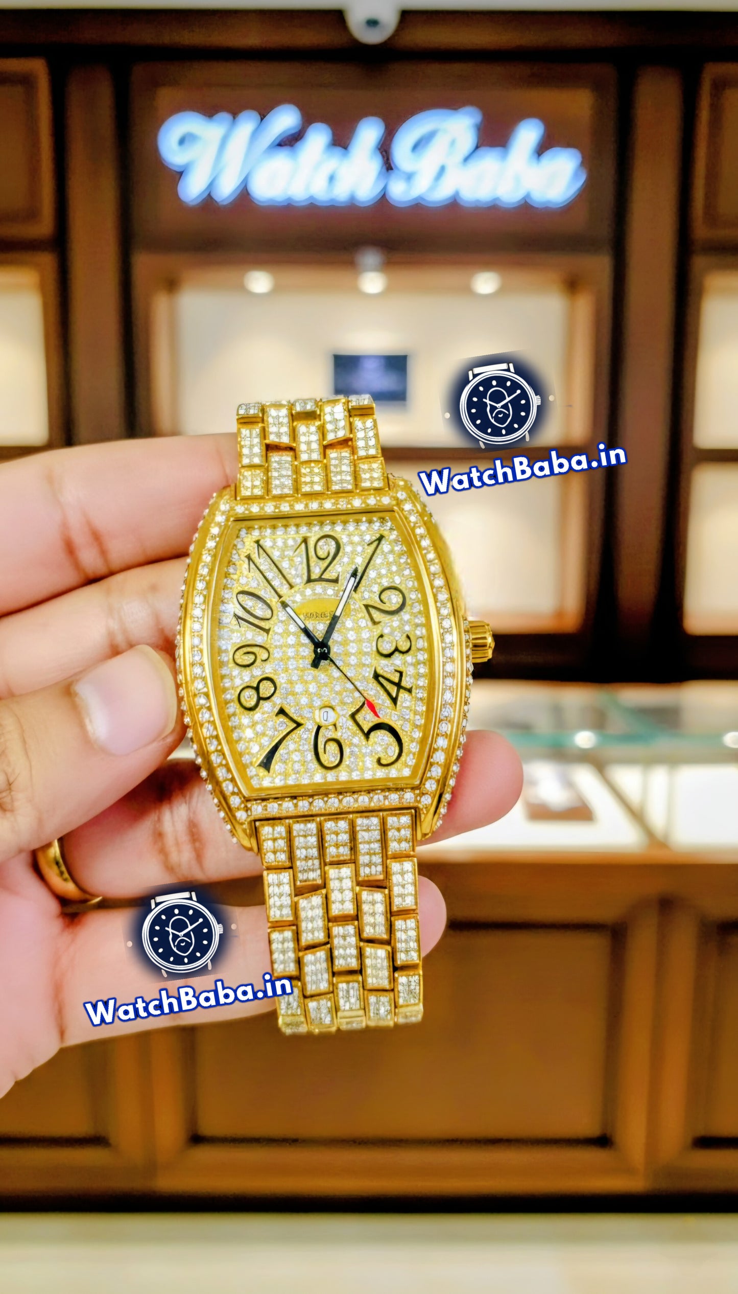 Watch Baba Luxury Diamond Watch Dubai Imported