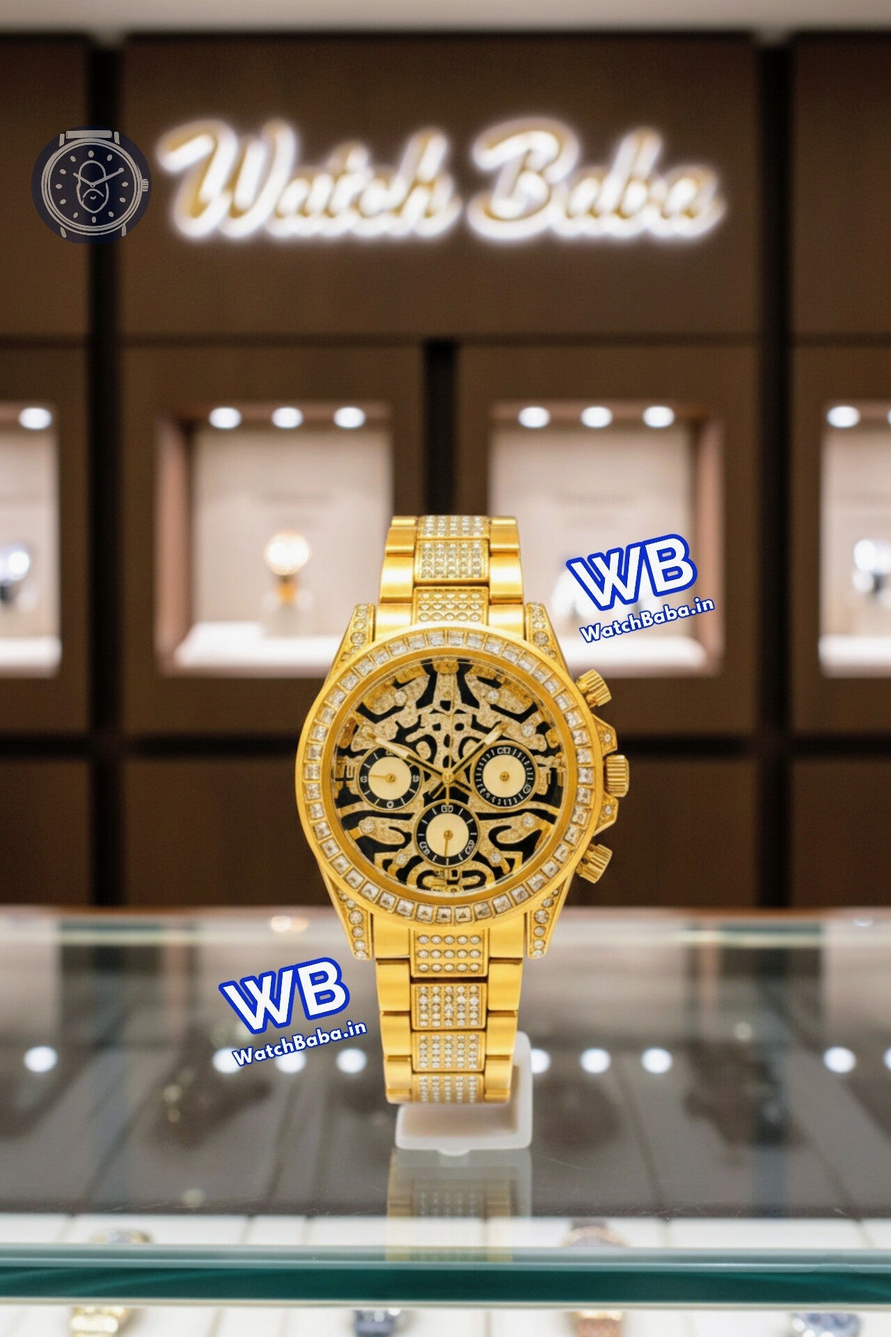 Watch Baba Tiger Eye Diamond Watch