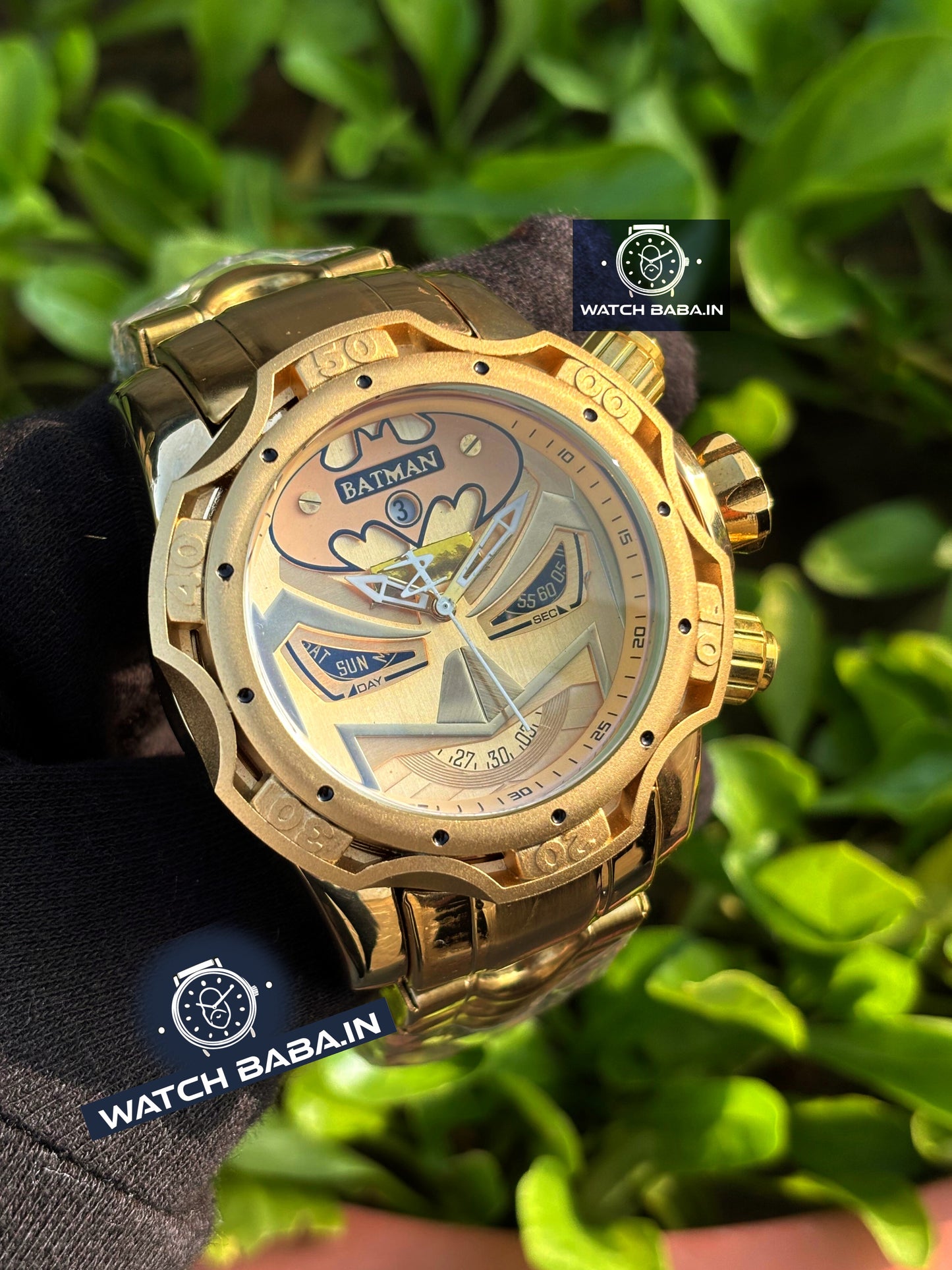 Watch Baba Batman Gold Watch