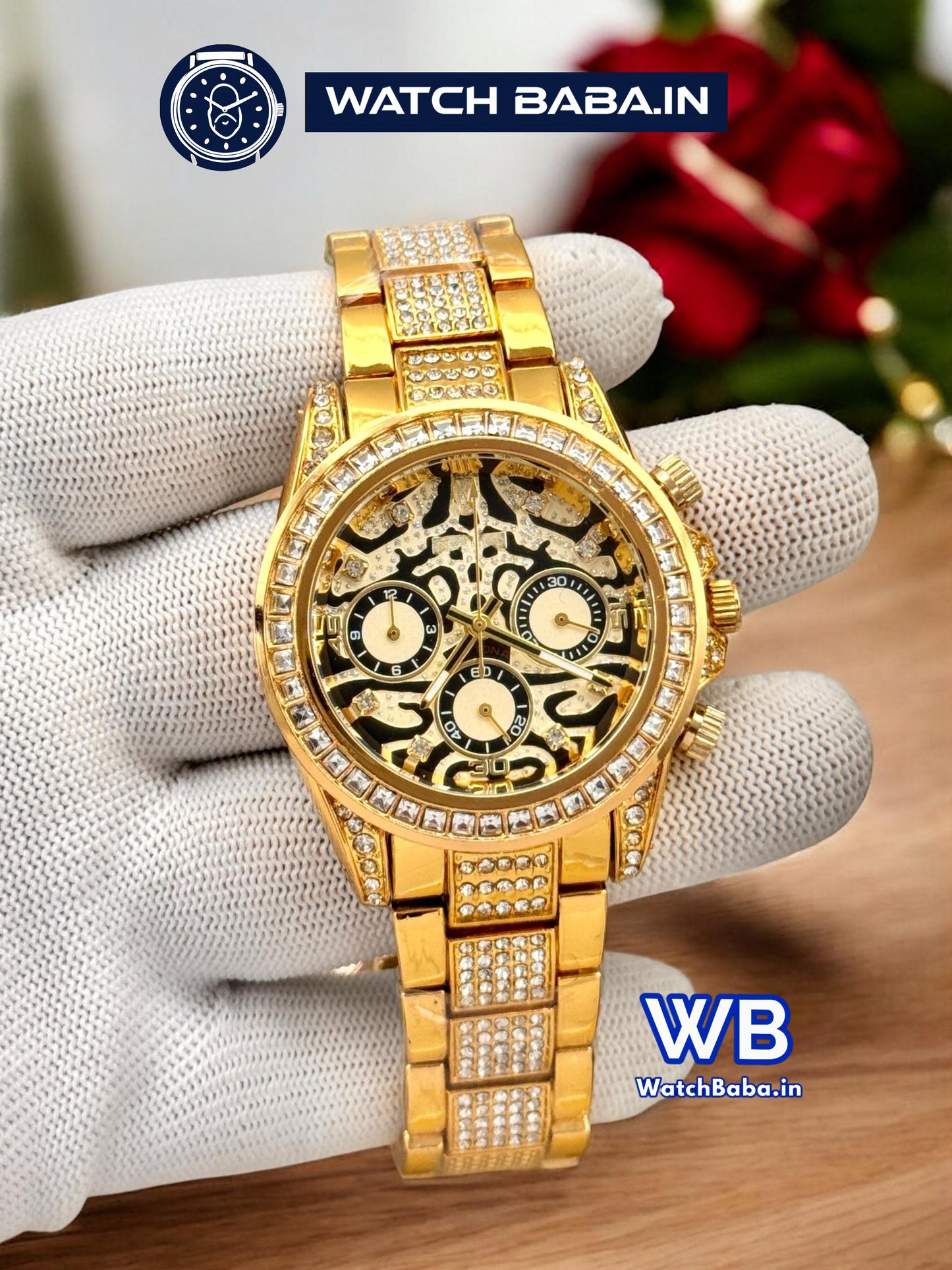 Watch Baba Tiger Eye Diamond Watch