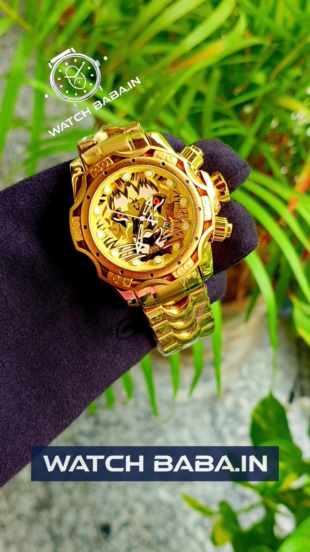 Watch Baba Golden Lion Watch – WATCH BABA