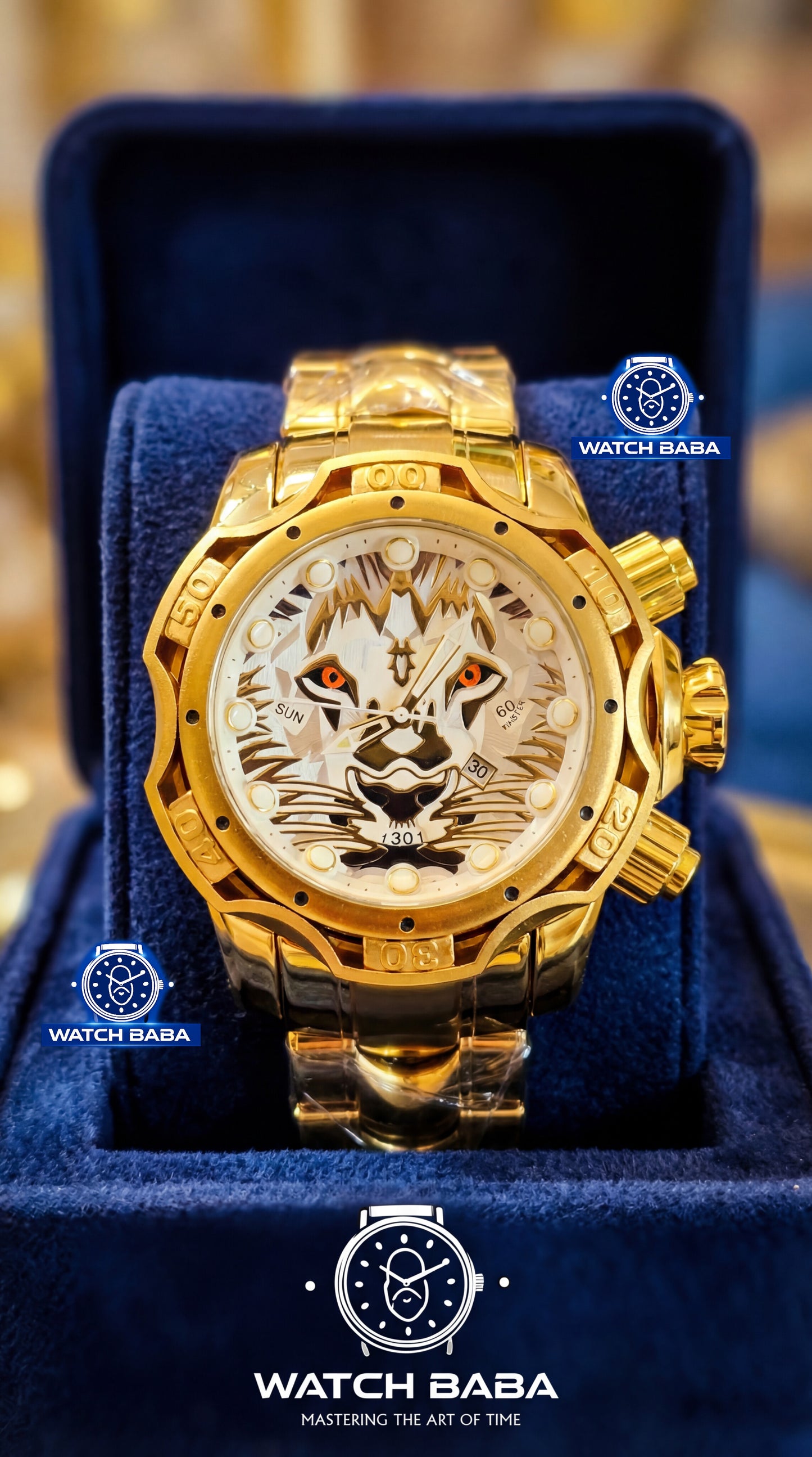 Watch Baba Golden Lion Watch (Radium Inside)