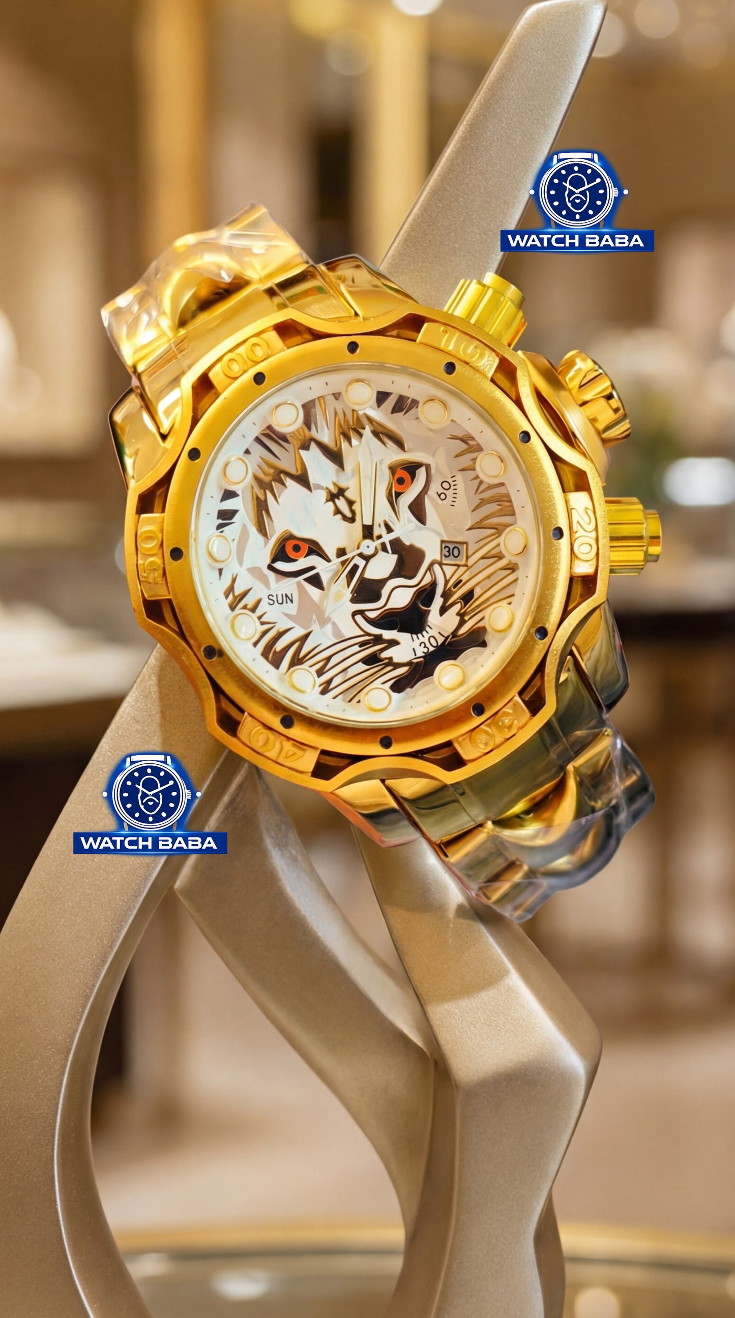 Watch Baba Golden Lion Watch (Radium Inside)