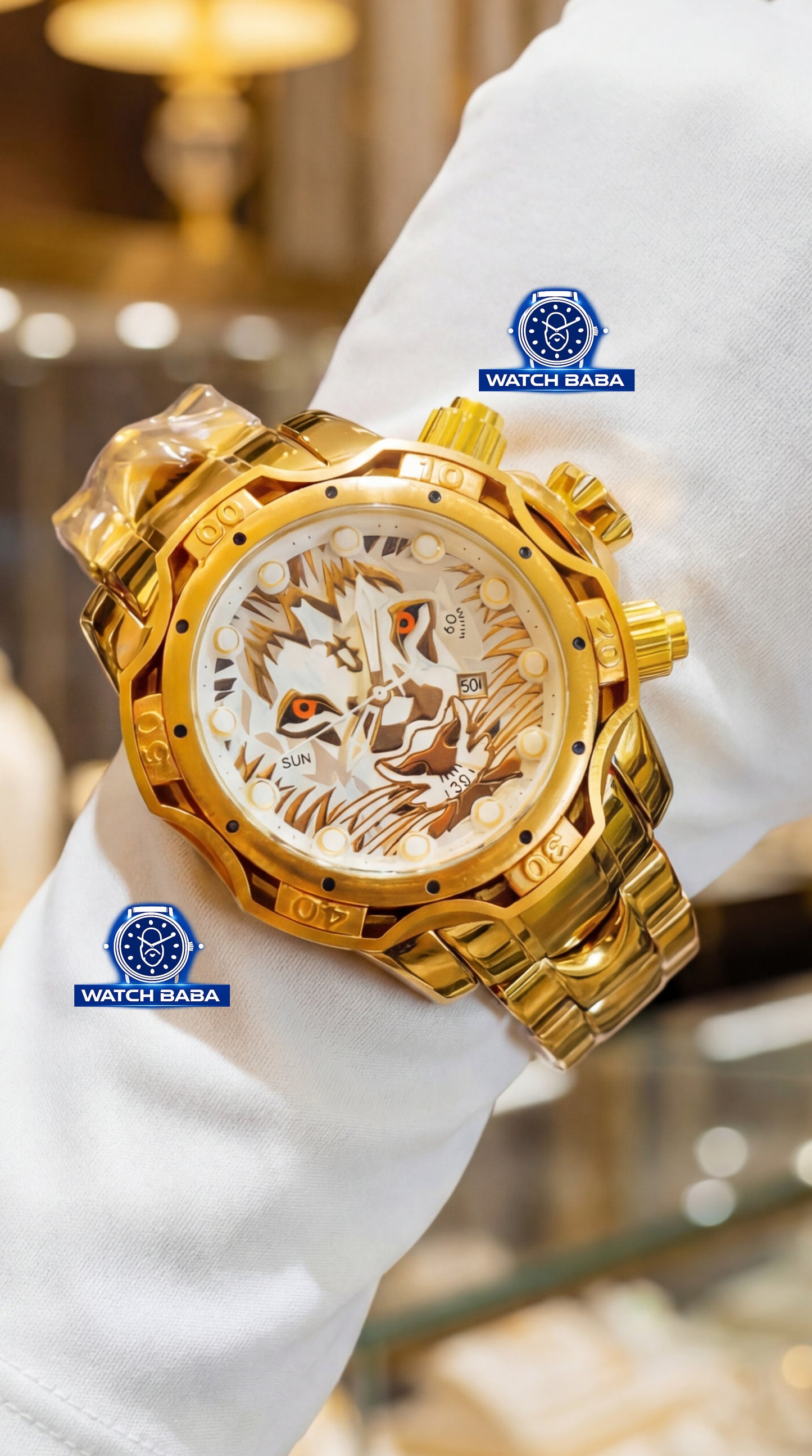 Watch Baba Golden Lion Watch (Radium Inside)