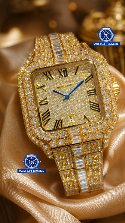 Watch Baba Premium Diamond Watch Dubai Imported