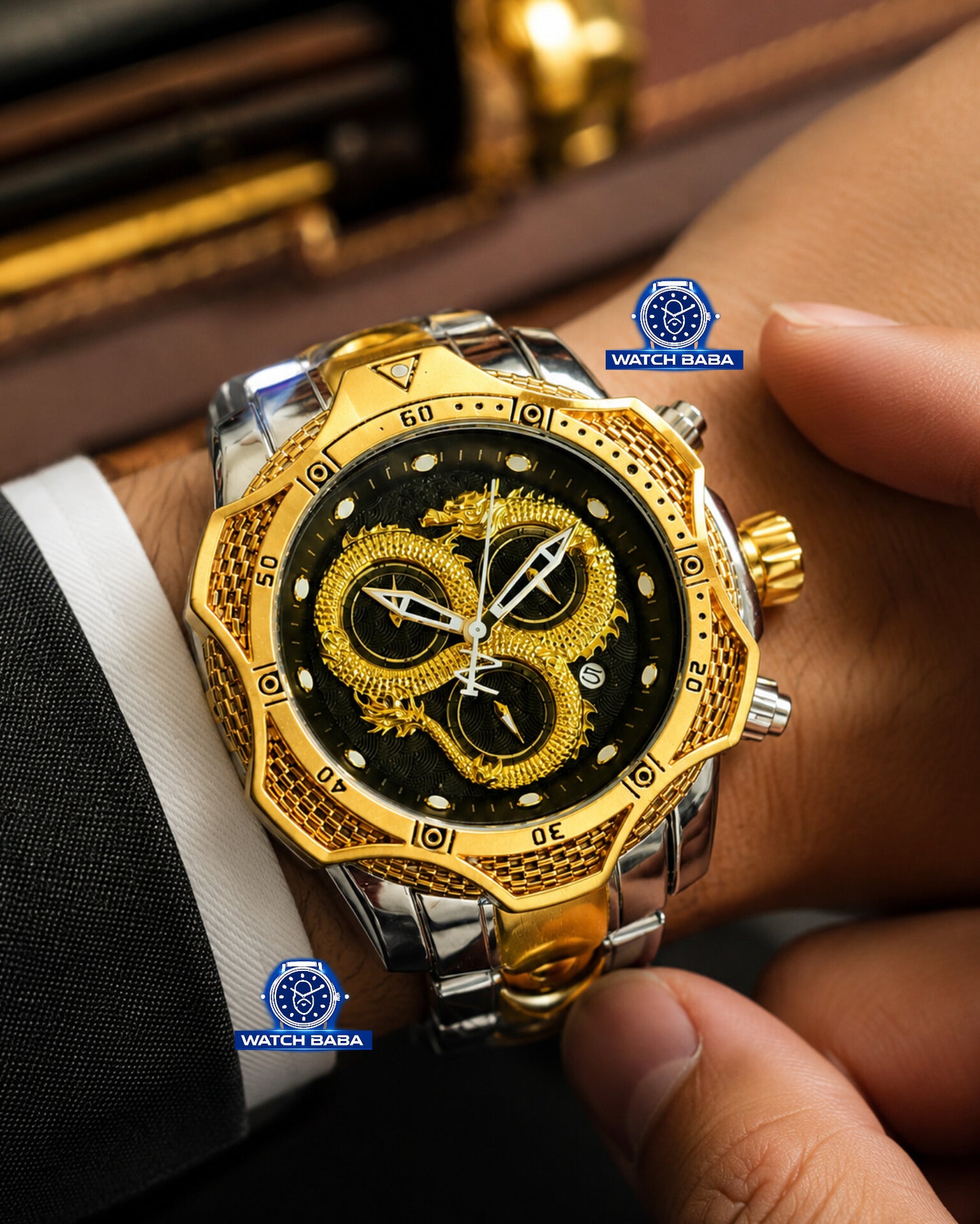 New Dragon Watch Dual Tone Limited Edition (Dubai Imported)