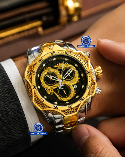 New Dragon Watch Dual Tone Limited Edition (Dubai Imported)