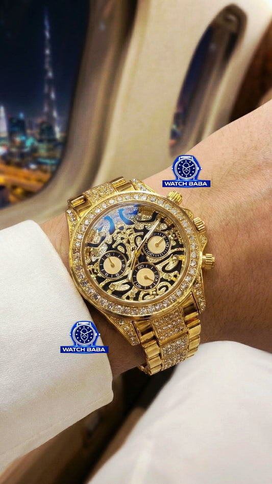 Watch Baba Tiger Eye Diamond Watch
