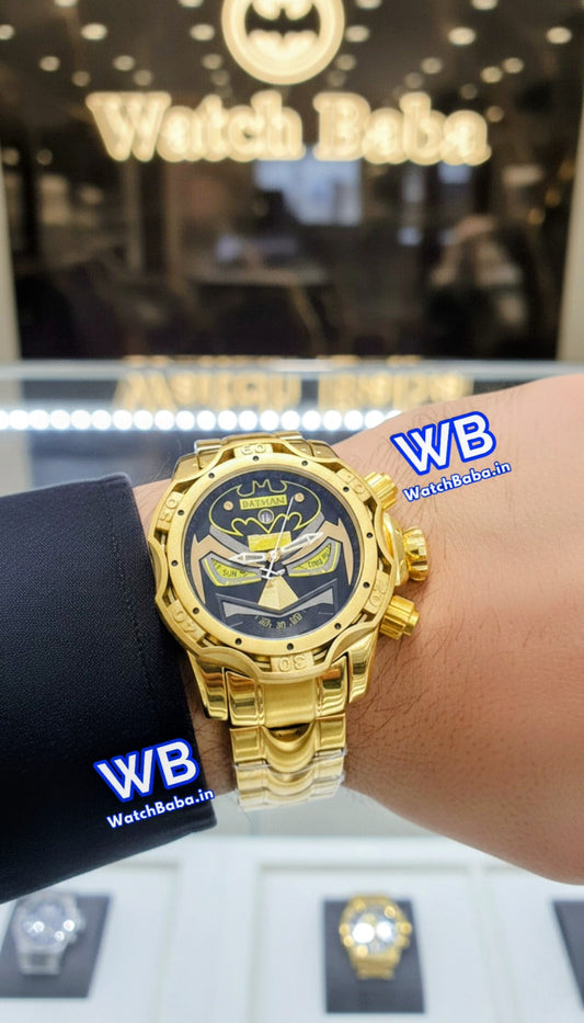 Watch Baba Batman Gold Watch