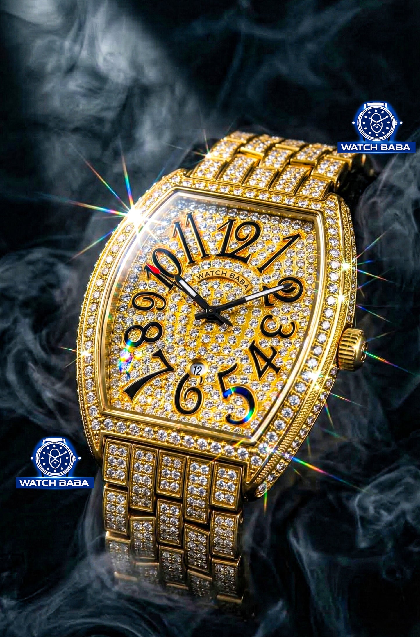 Watch Baba Luxury Diamond Watch Dubai Imported