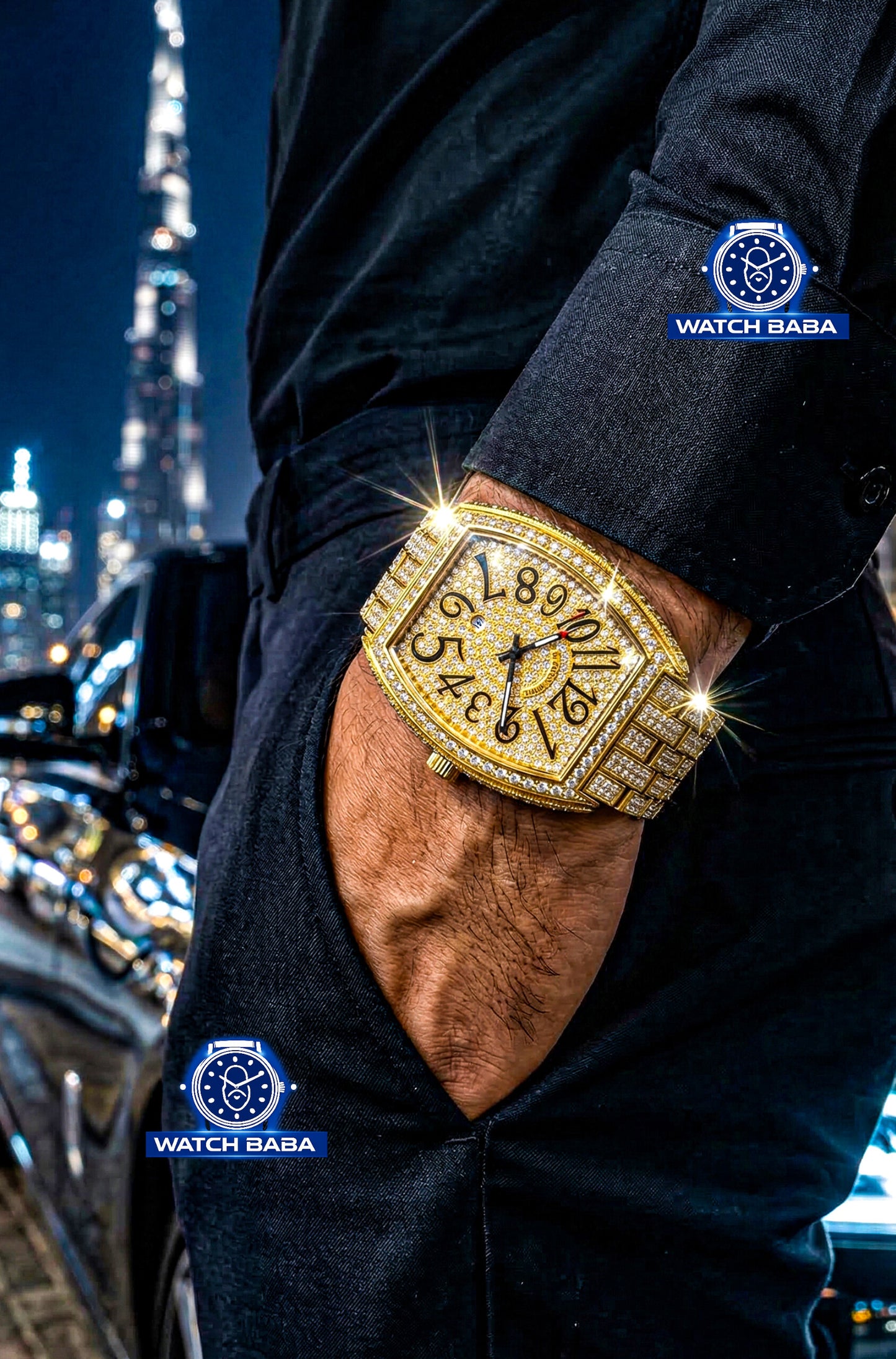 Watch Baba Luxury Diamond Watch Dubai Imported
