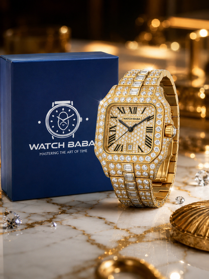 Watch Baba Premium Diamond Watch Dubai Imported