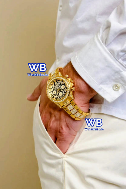 Watch Baba Tiger Eye Diamond Watch